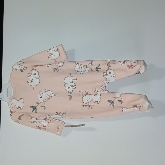 Carters Sleep Play zip up peach koalas bear printdesign onesie Size 6 Months NWT - Picture 5 of 7